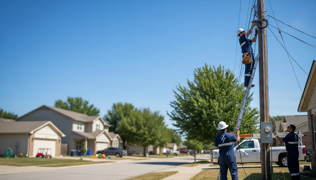 Residential electrician providing installation services in Sunnyside, UT